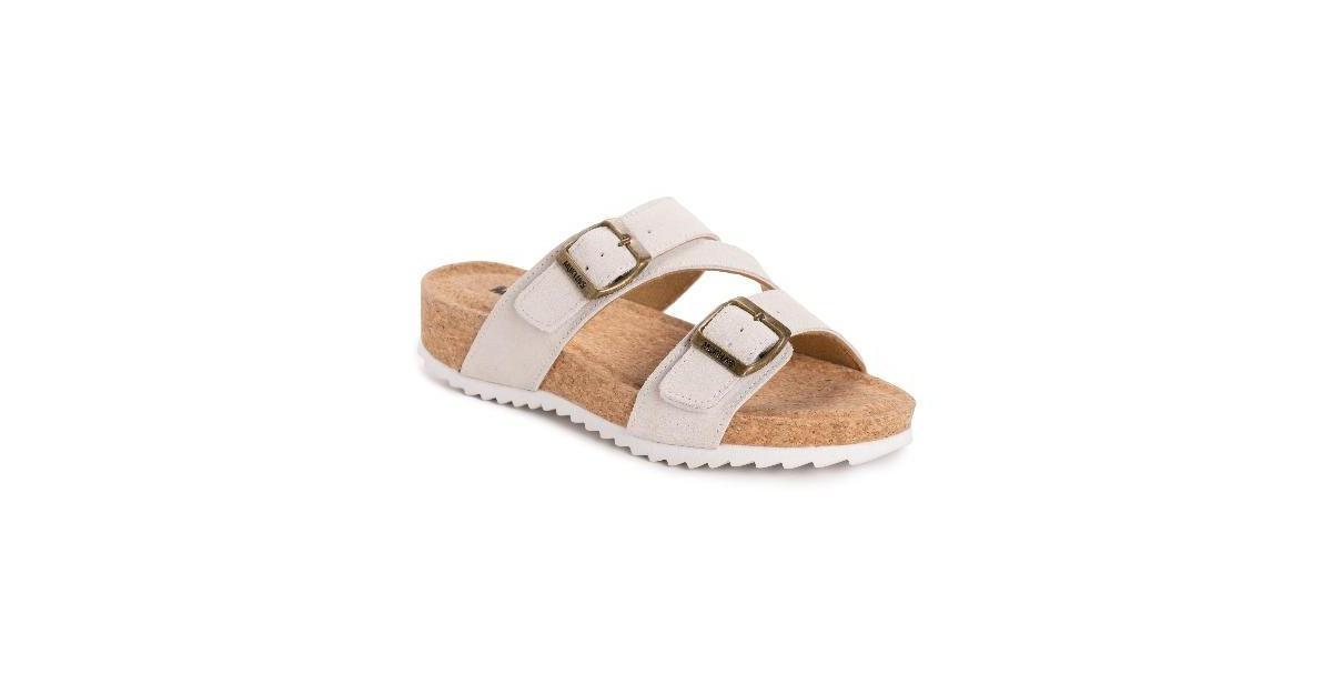MUK LUKS Poppy Women's Suede Slide Sandals, Size: 11, Blue Product Image