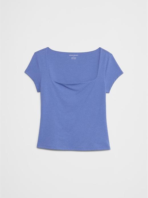 Soft Stretch Square-Neck T-Shirt Product Image