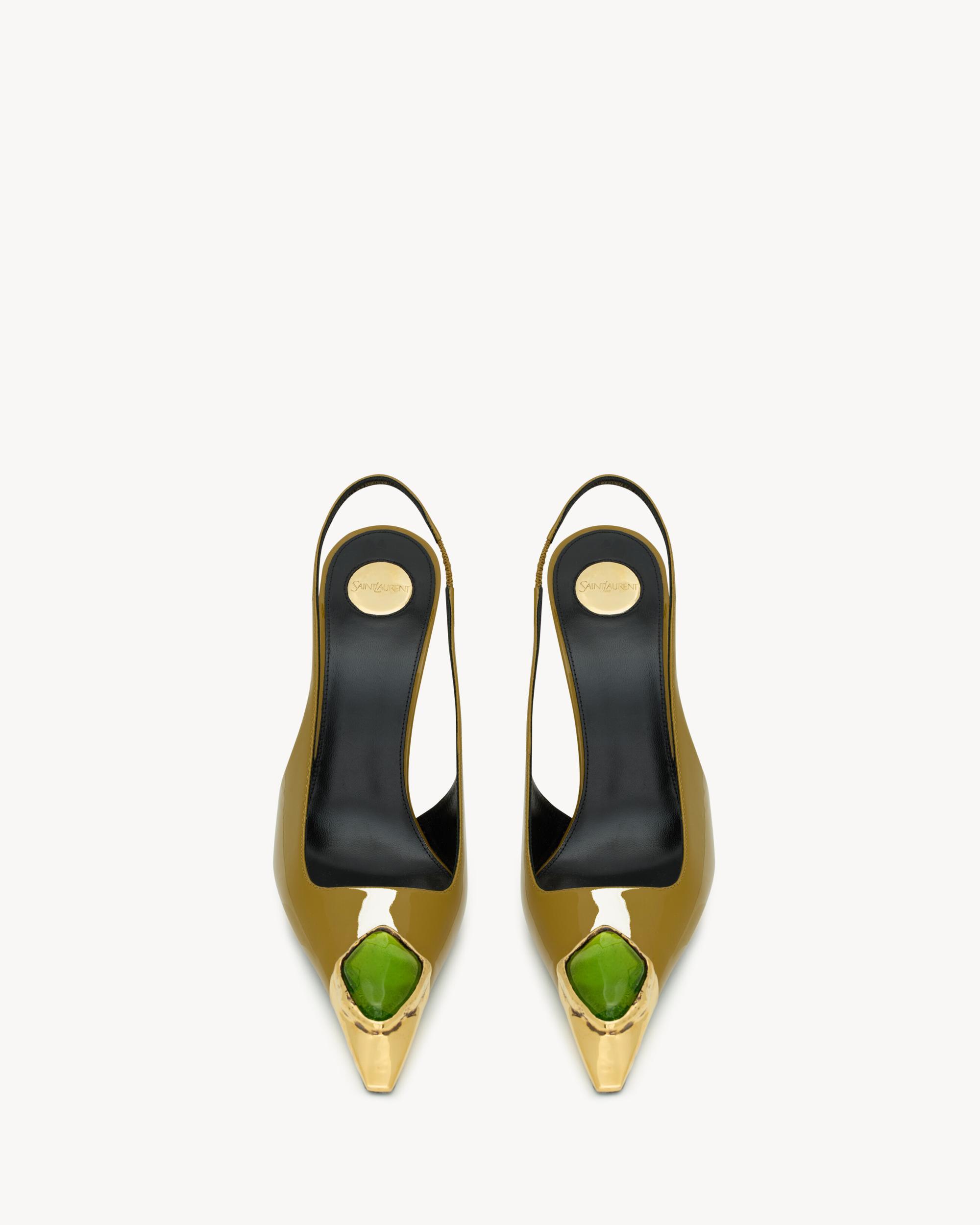 LOULOU slingback pumps in patent leather Product Image