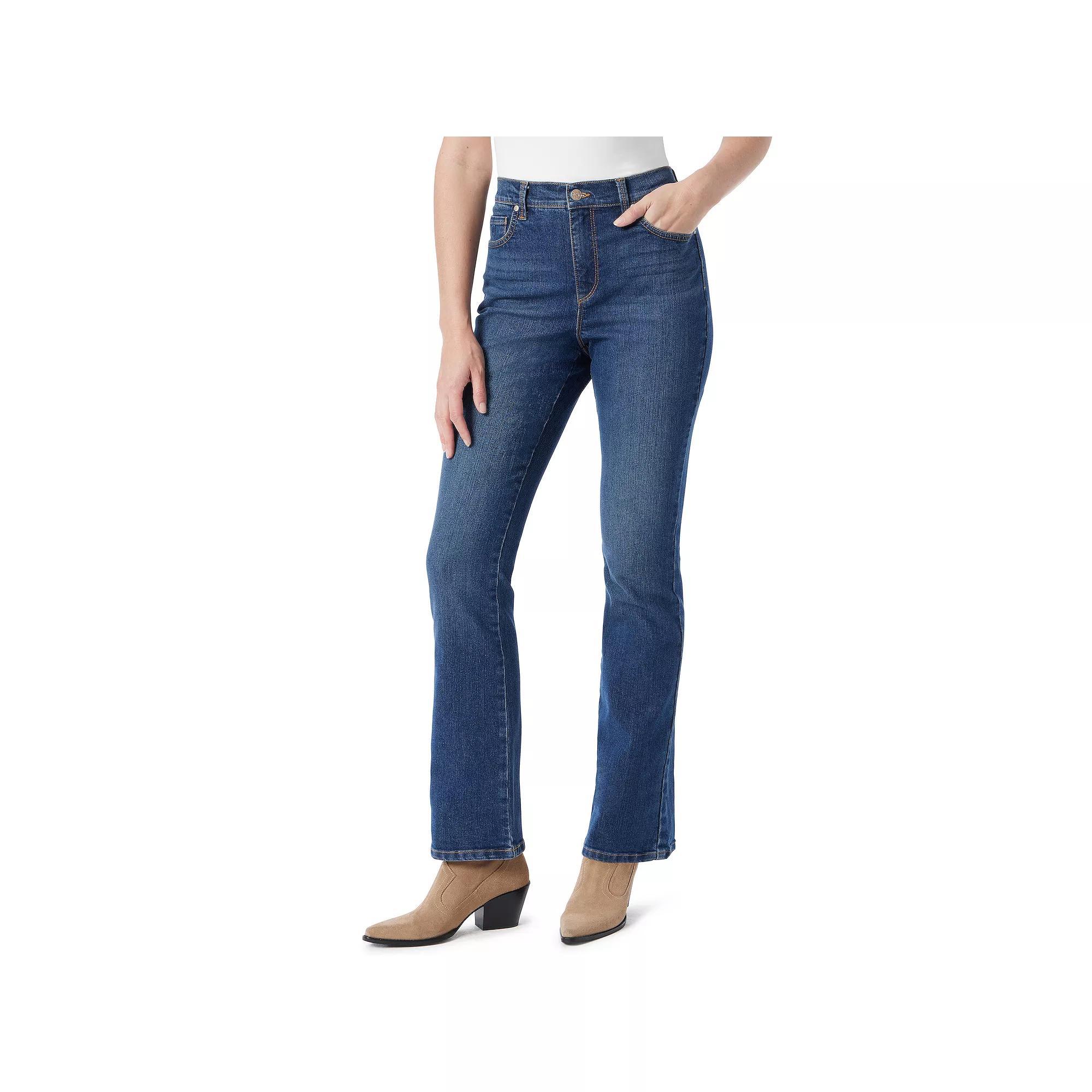 Women's Gloria Vanderbilt Amanda Original Bootcut Jeans, Size: 10, Mead W Whiskers Product Image