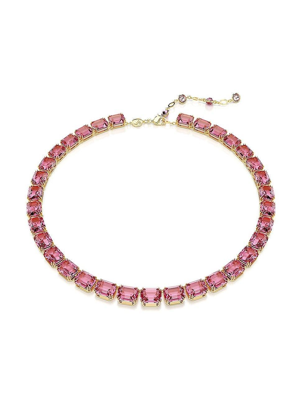 Womens Millenia Goldtone & Octagon-Cut Crystal Necklace Product Image