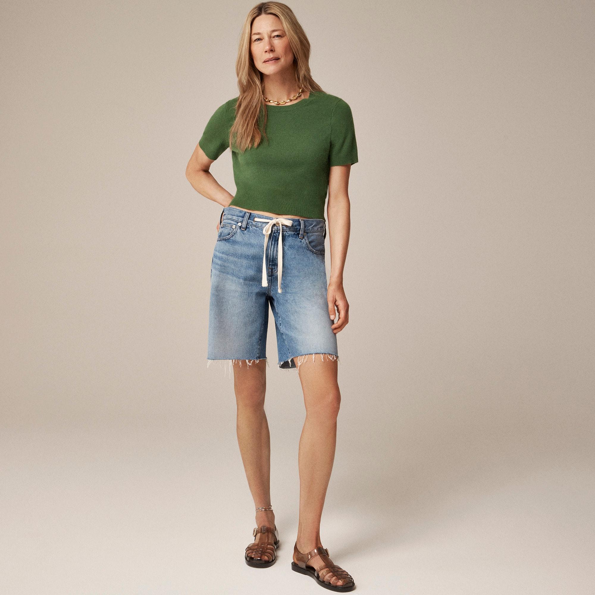 Cashmere shrunken T-shirt Product Image
