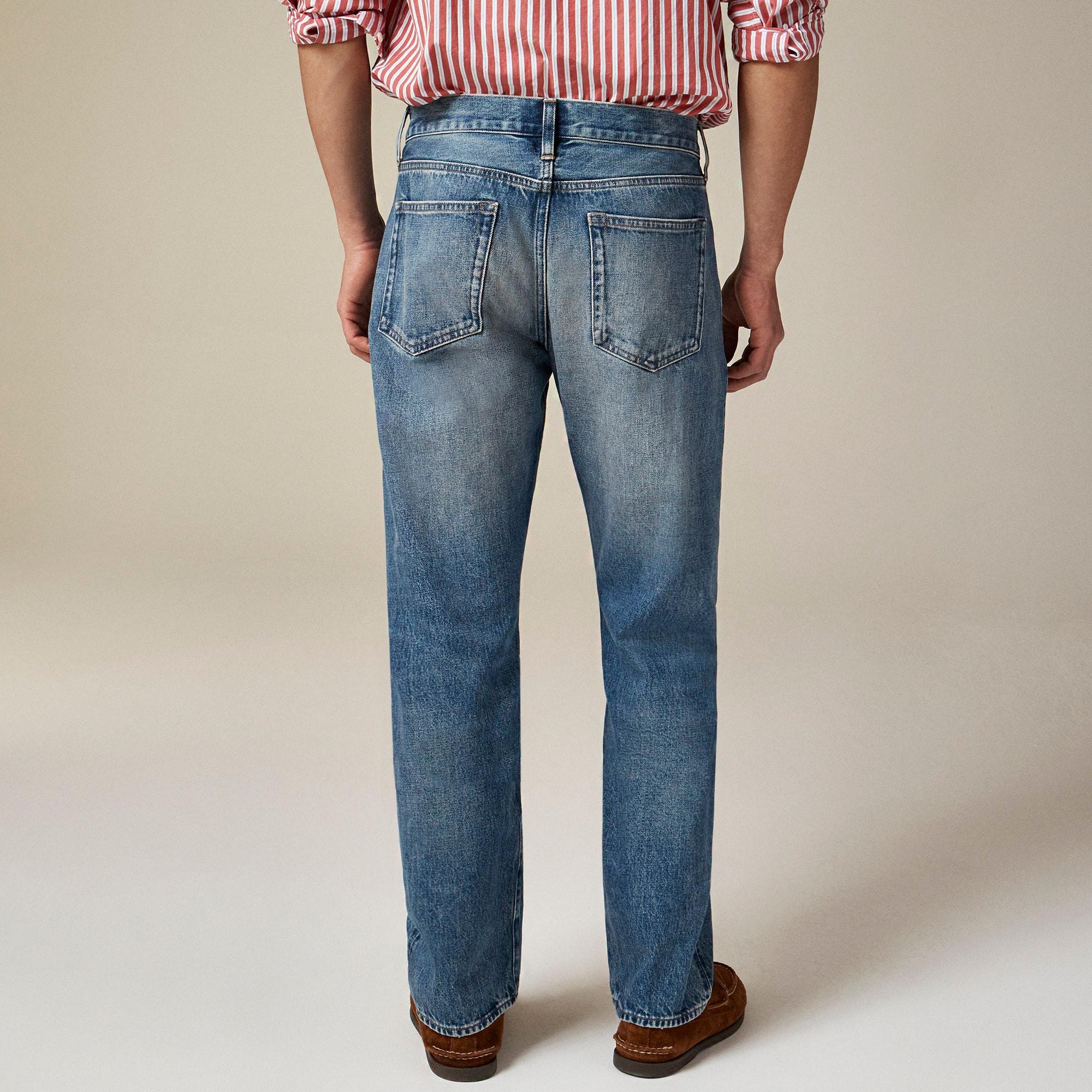Classic jean in medium wash Japanese selvedge denim Product Image