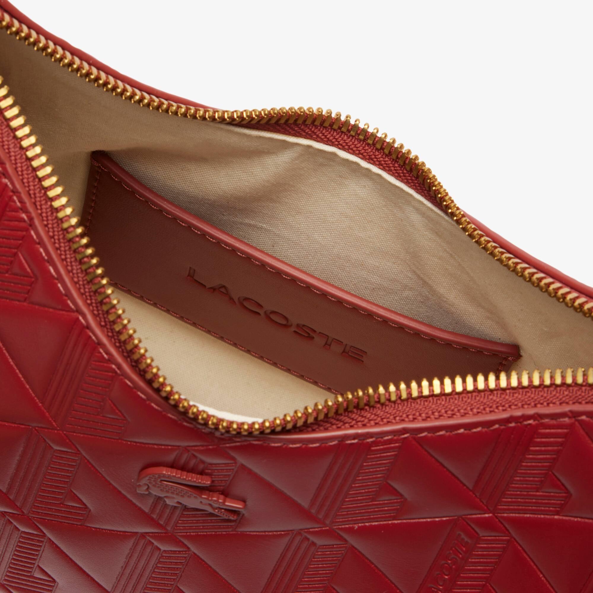 Maheki Embossed Leather Half Moon Purse Product Image
