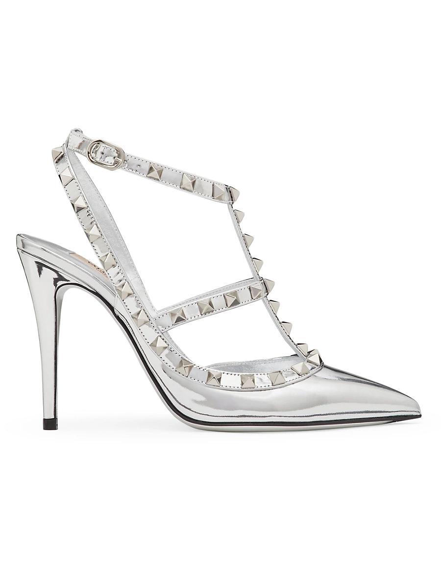 Rockstud Leather Caged Pump Product Image