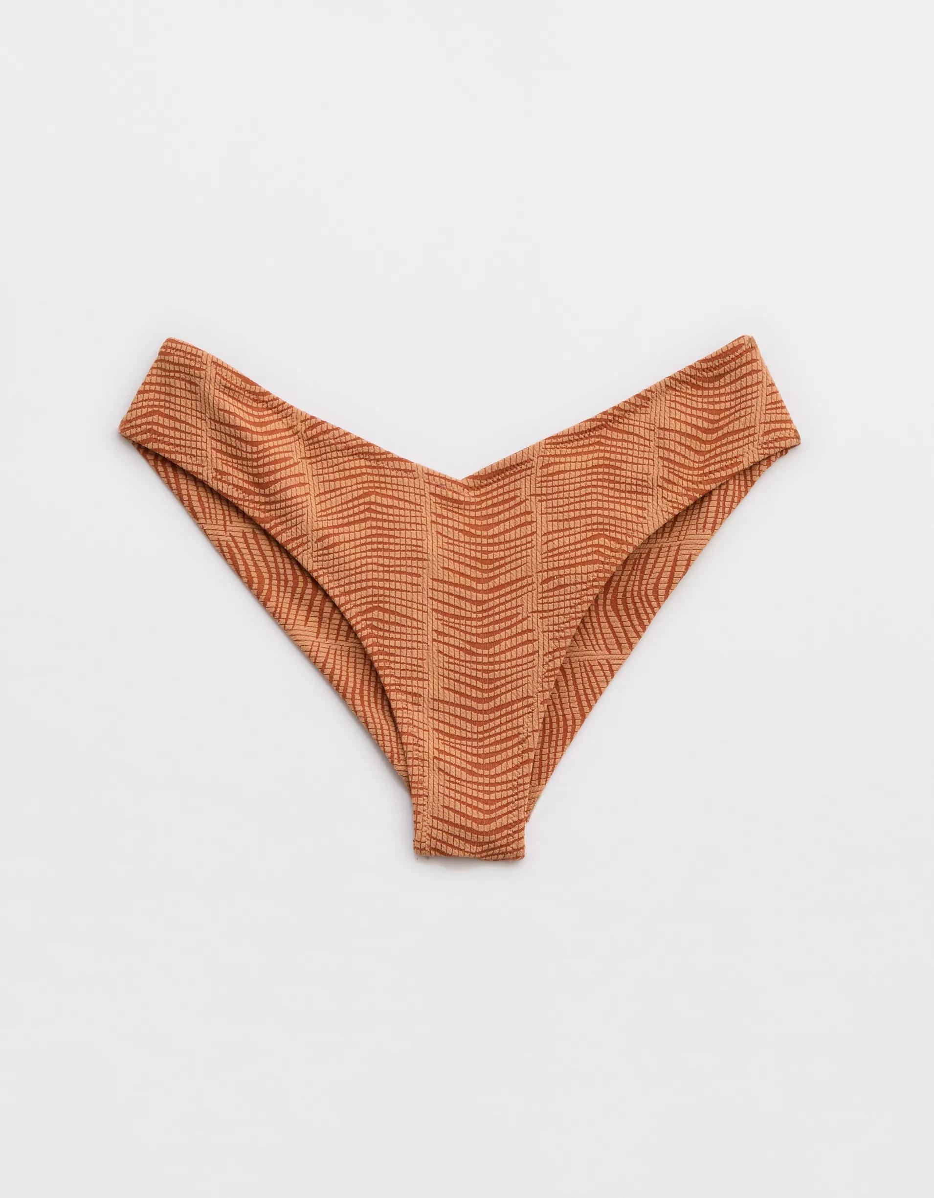 Aerie Jacquard High Leg Bikini Bottom Product Image