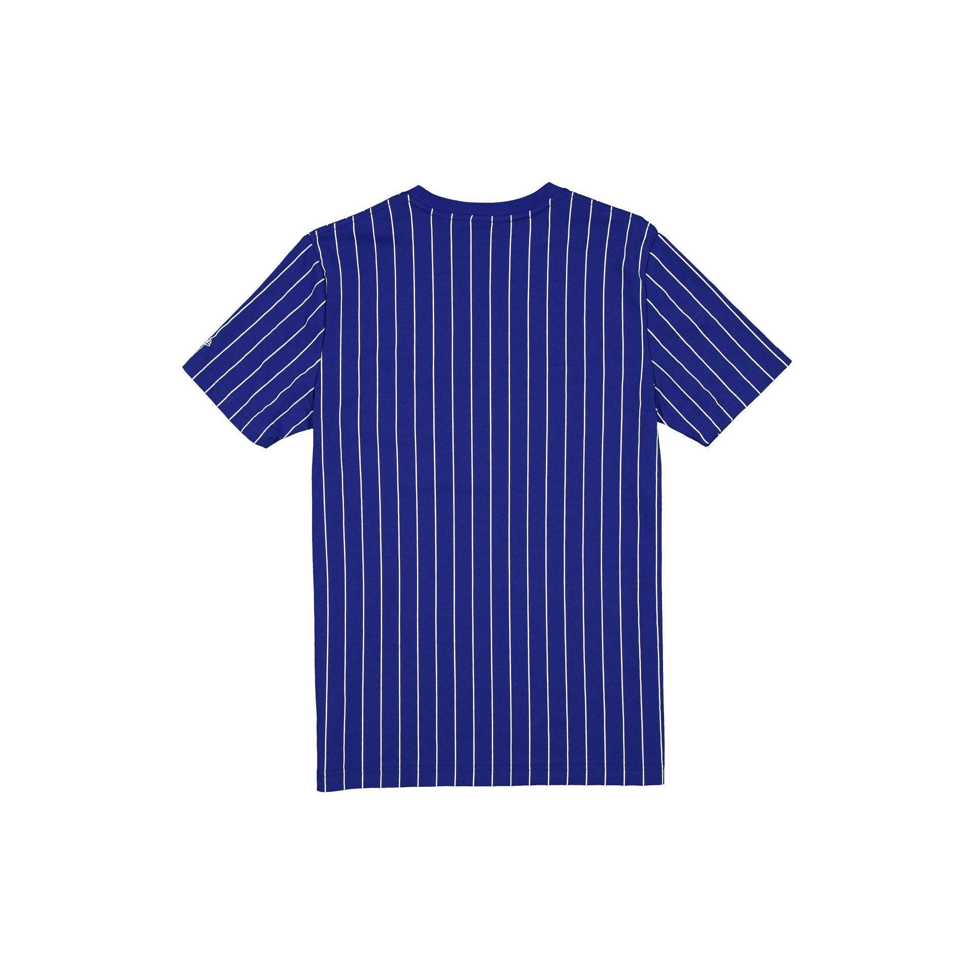 Buffalo Sabres Throwback Pinstripe Wordmark T-Shirt Male Product Image