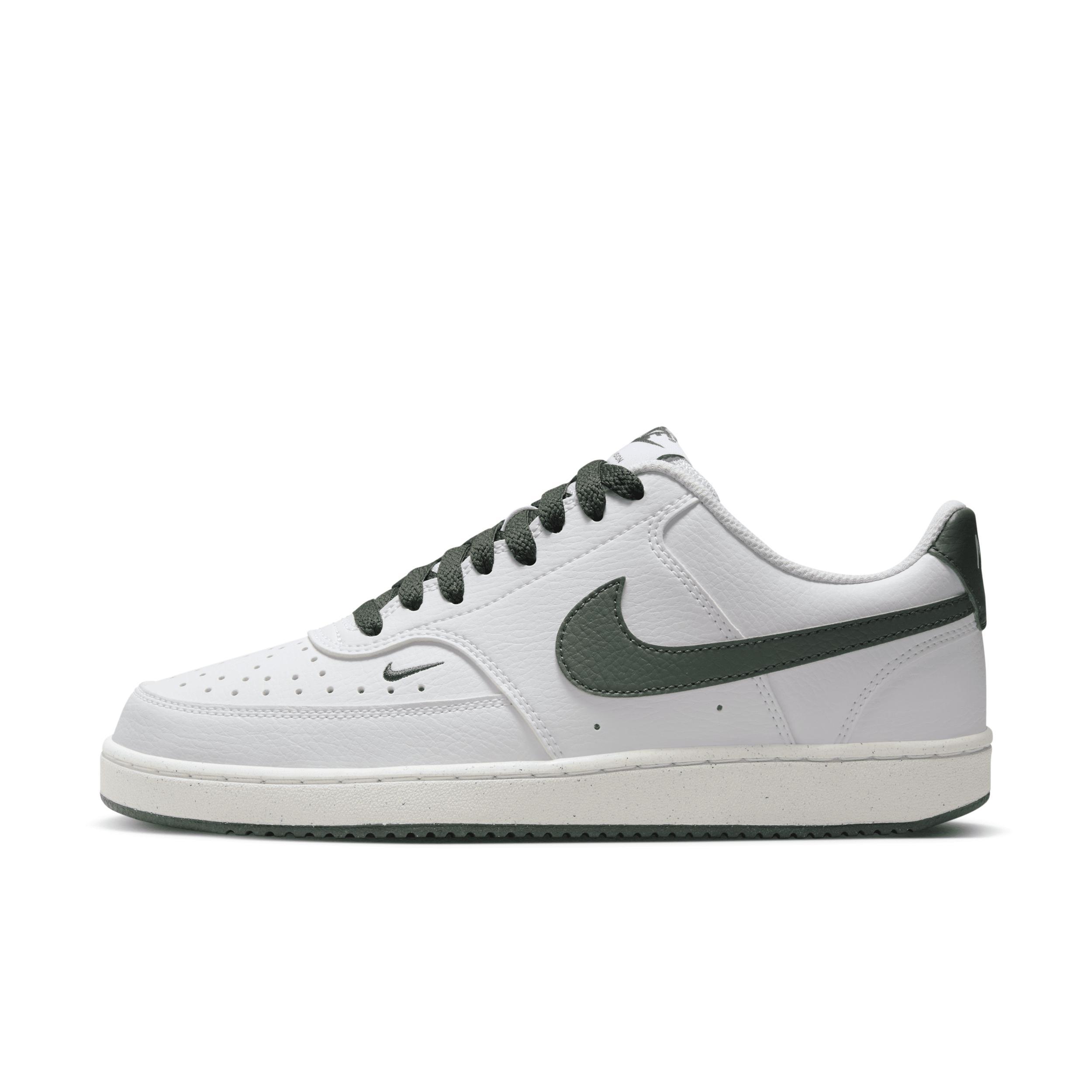 Nike Court Vision Next Nature Women's Low-Top Shoes, Size: 6.5, White Vintage Green Product Image