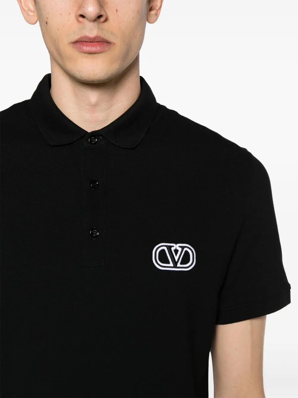 VLogo Signature-patch polo shirt Product Image