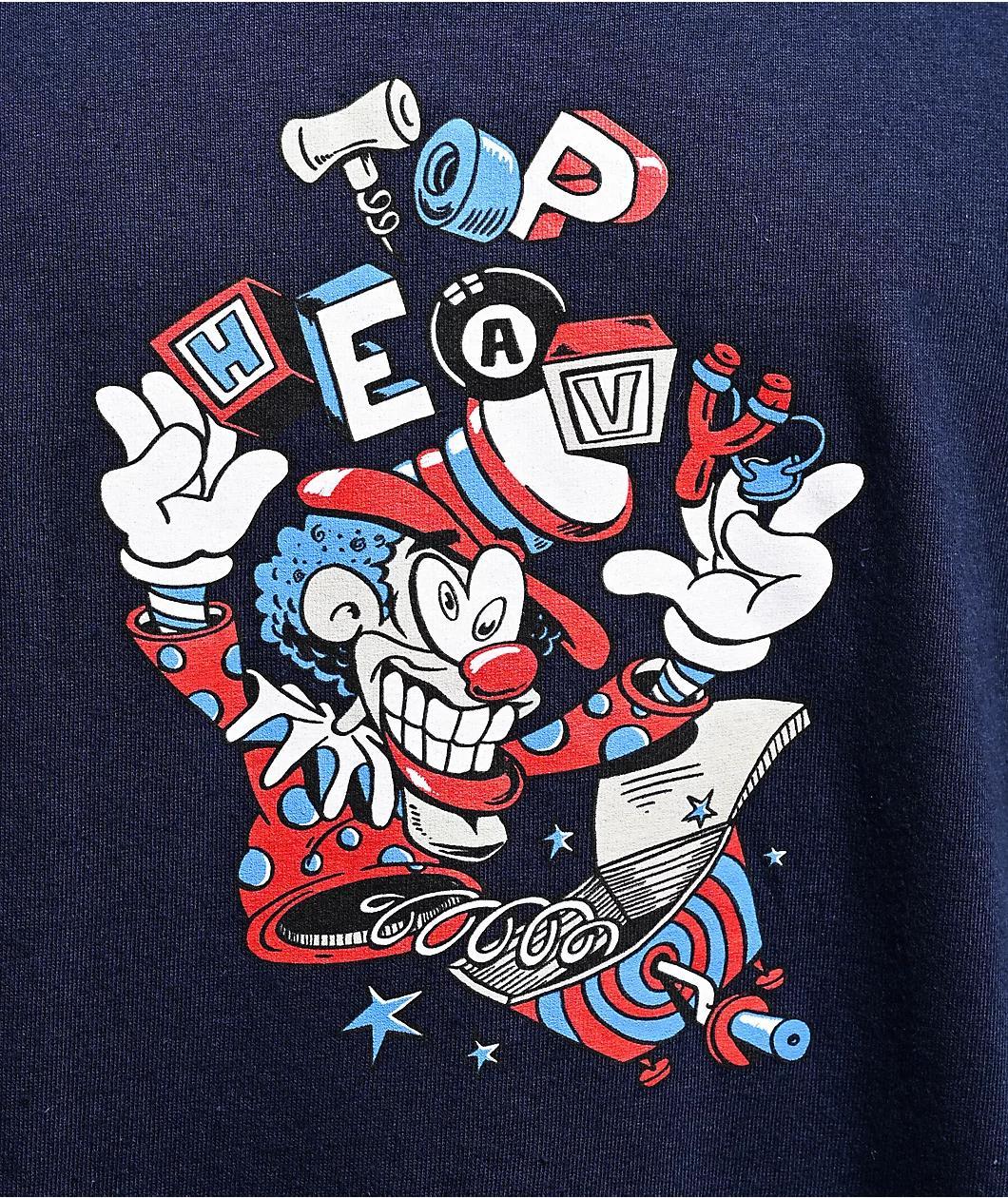 Top Heavy Jacked Navy T-Shirt Product Image