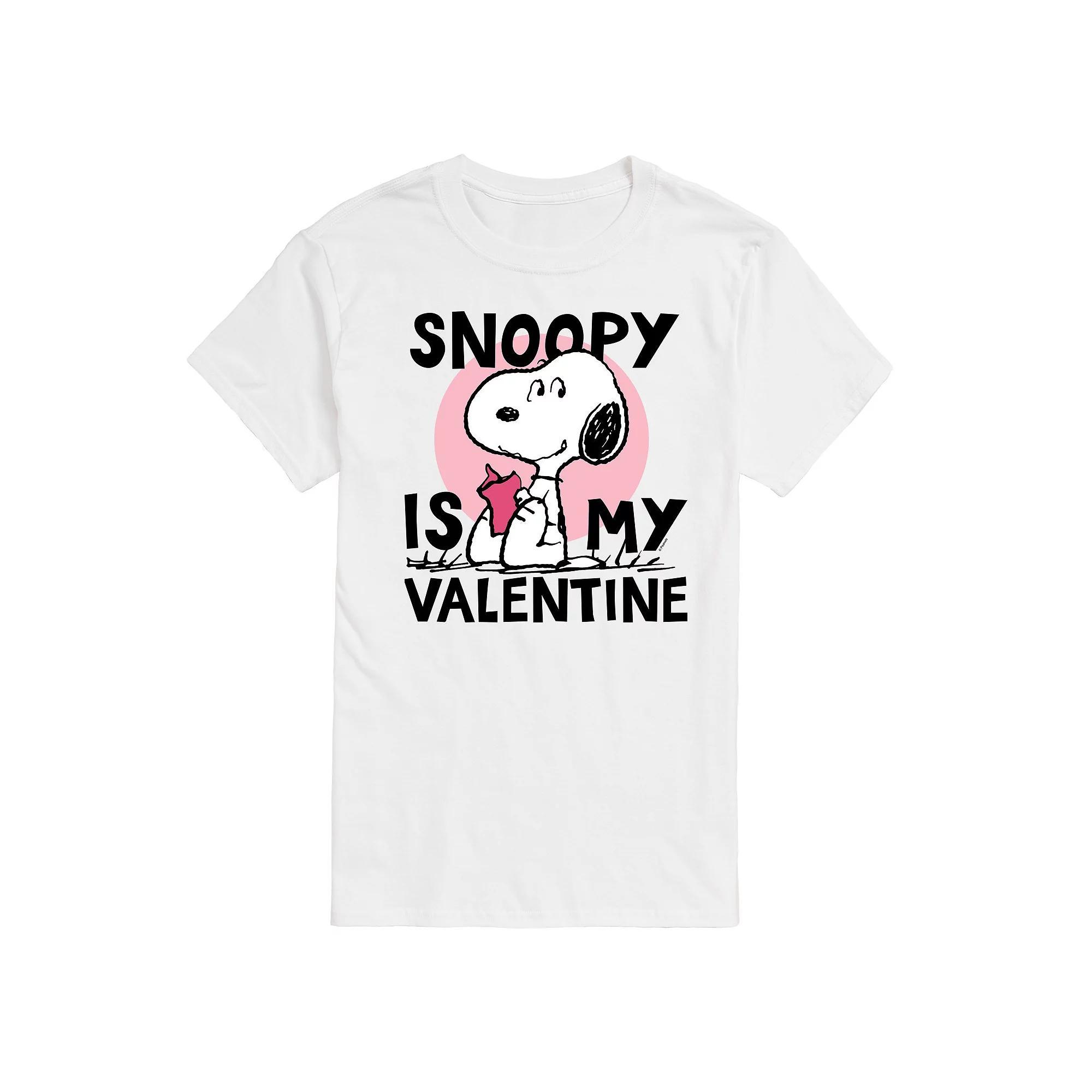 Big & Tall Peanuts Snoopy Is My Valentine Graphic Tee, Mens Product Image