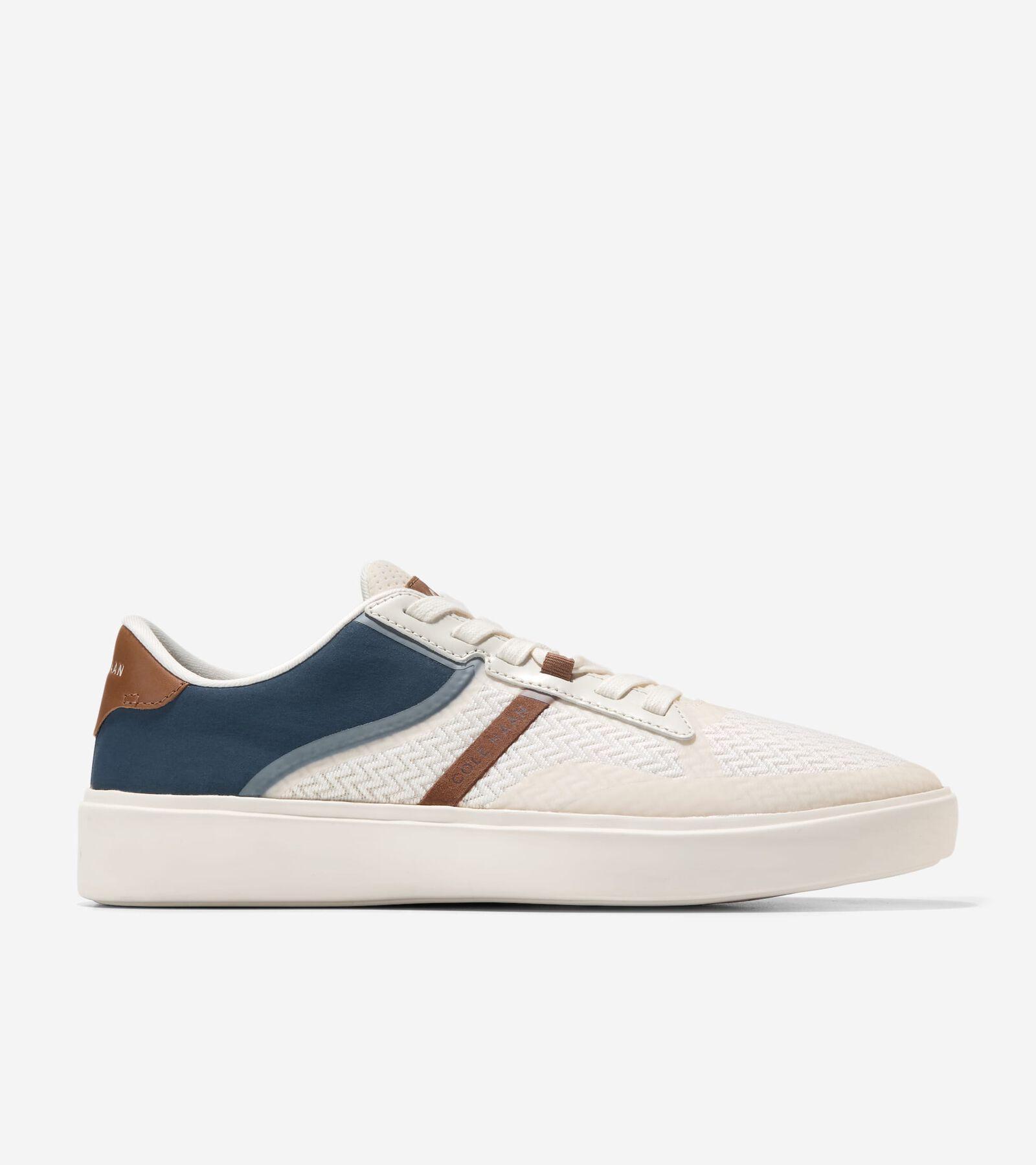 Cole Haan Grand Crosscourt Winner Men's Sneakers, Size: 13, Ivory Navy Blazer Product Image