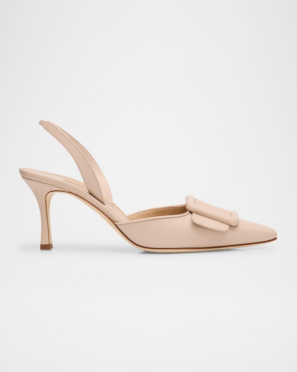 Womens Maysli 70MM Leather Slingback Pumps Product Image