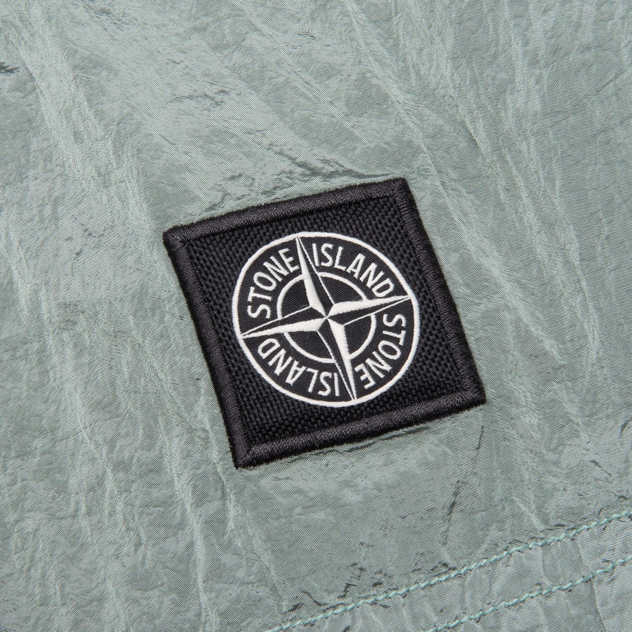 Econyl Regenerated Nylon Swim Trunks - Sage Green Male Product Image