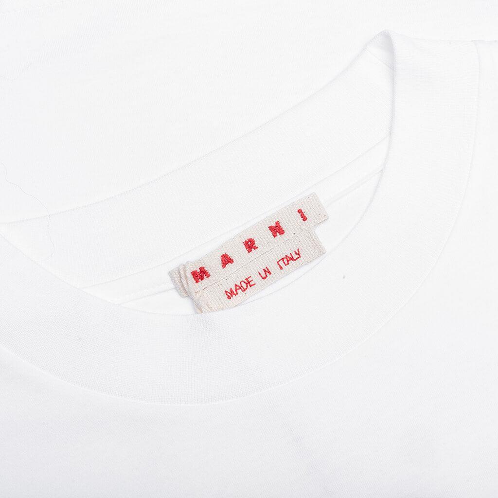 Pop Fields Logo T-Shirt - Lily/White Male Product Image