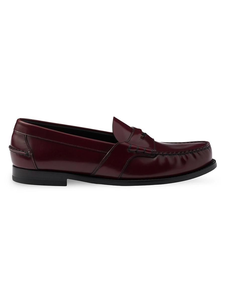 Prada Mens Brushed Leather Loafers Product Image