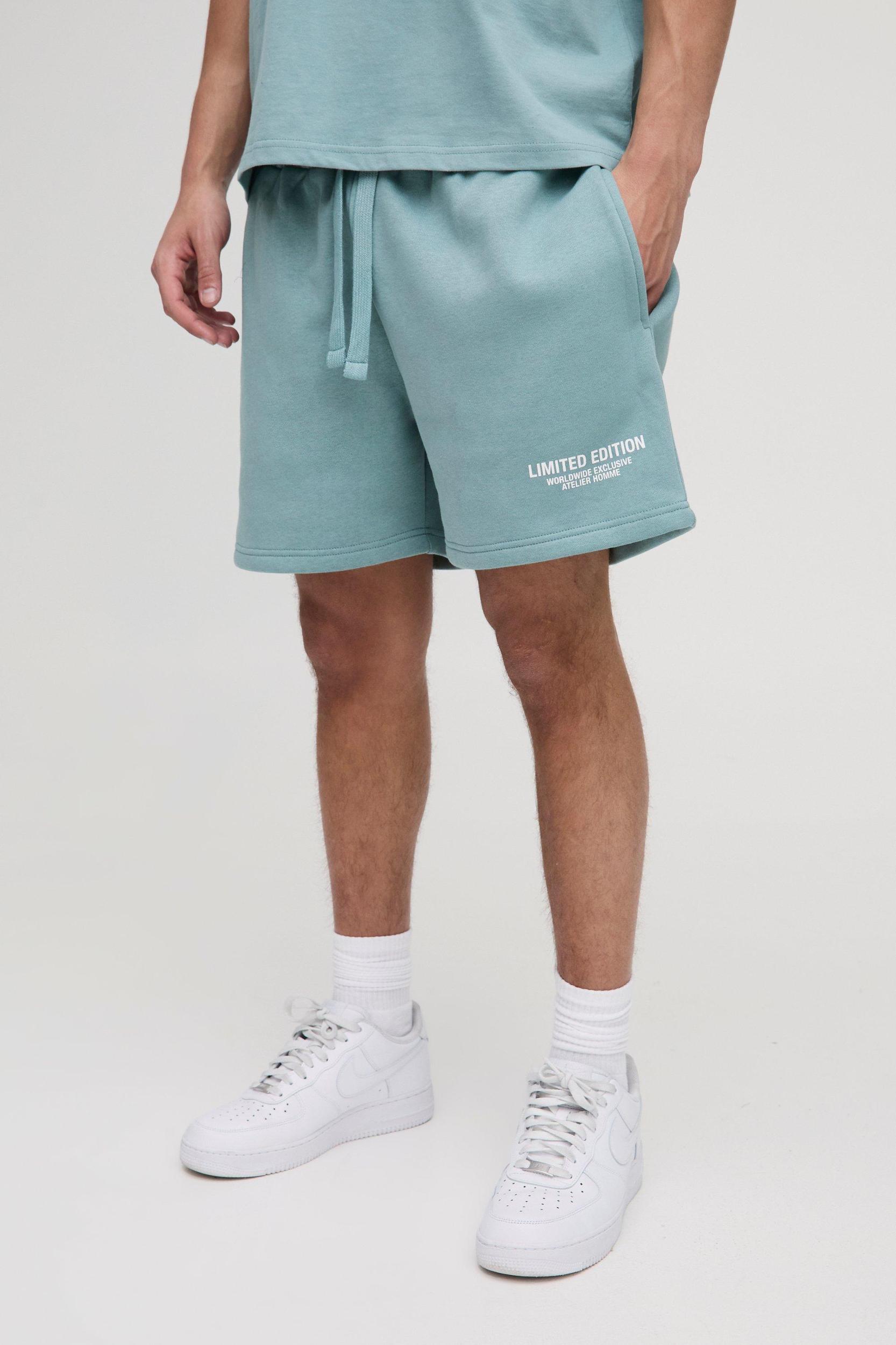 Mens Relaxed Limited Edition Short Length Shorts - Black Product Image