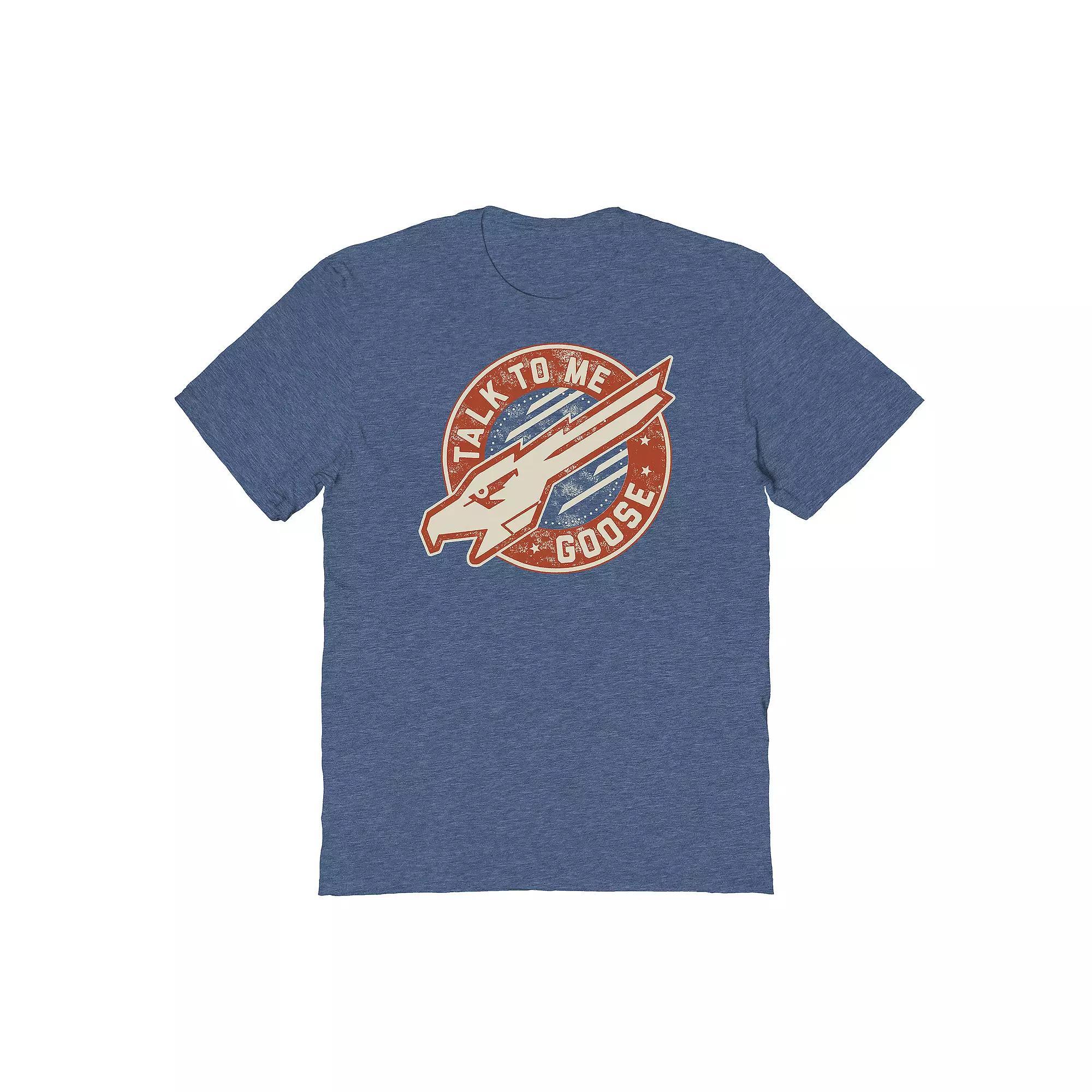 Men's Talk To Me Goose Graphic Tee, Size: Large, Grey Indigo Product Image