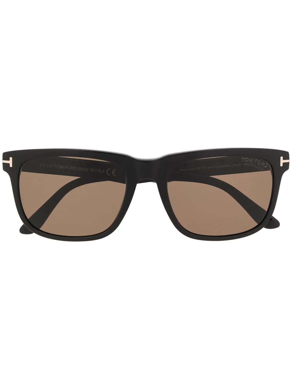 TOM FORD Morgan Square-frame Sunglasses In Black Product Image