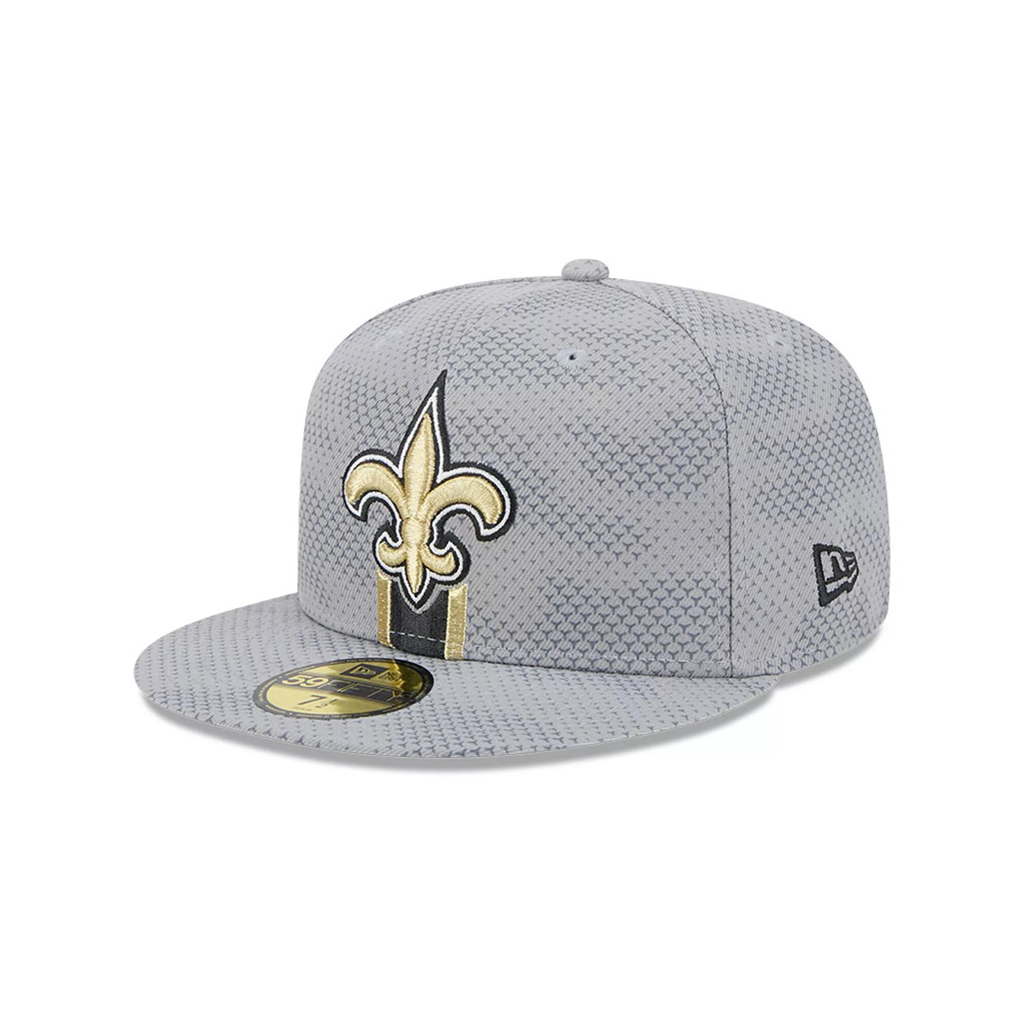 Men's New Era Gray New Orleans Saints 2024 Sideline 59FIFTY Fitted Hat, Size: 7 1/2, Grey Product Image