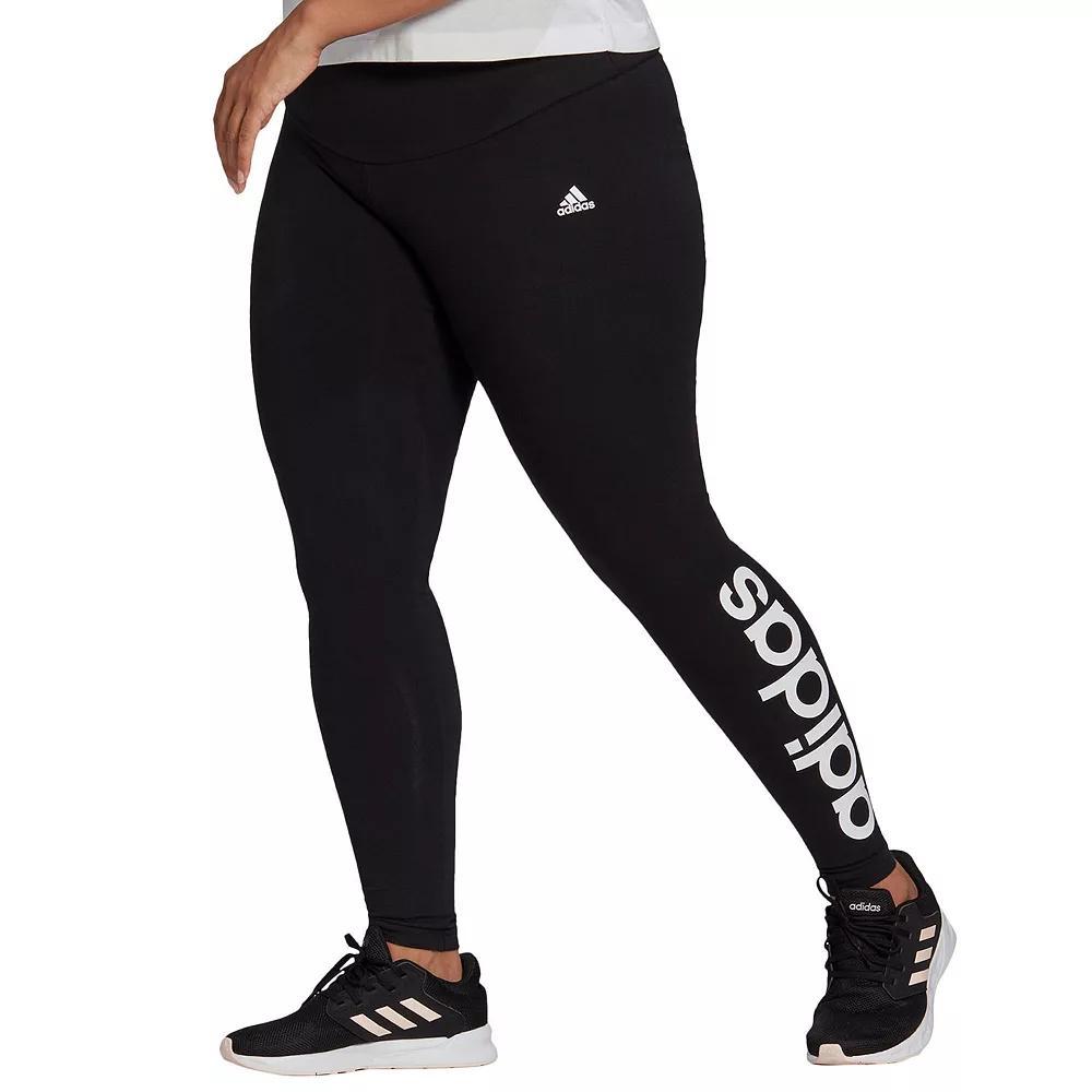 Plus Size adidas Essential Linear High-Waisted Leggings, Womens Product Image