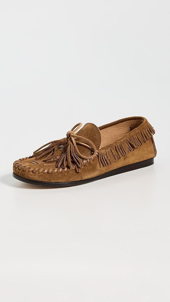Black Suede Studio Davy Flats | Shopbop Product Image