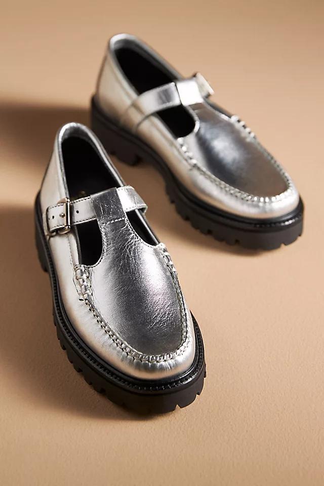 G.H.BASS Weejuns® Metallic Mary Jane Super Lug Loafers Product Image