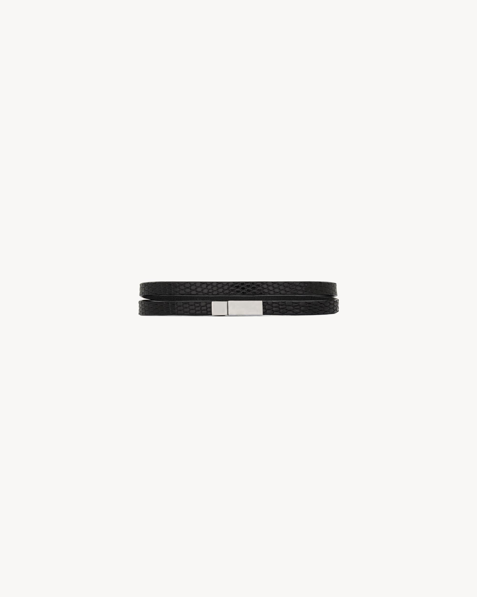 DOUBLE-WRAP BRACELET IN TEJUS AND METAL Product Image
