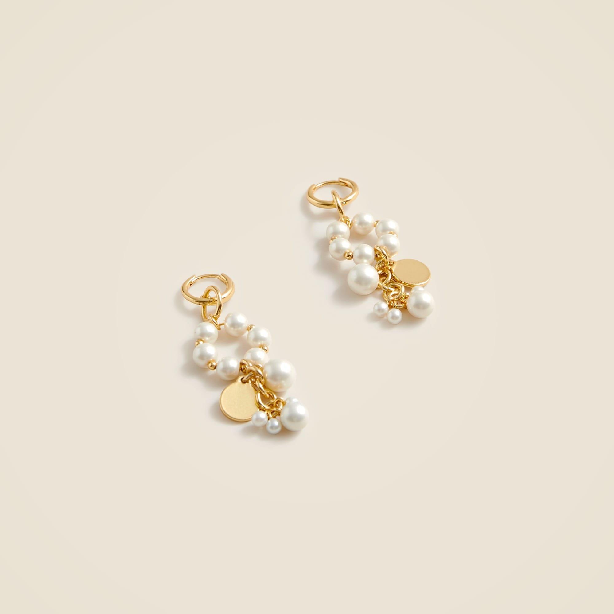 Pearl charm earrings Product Image