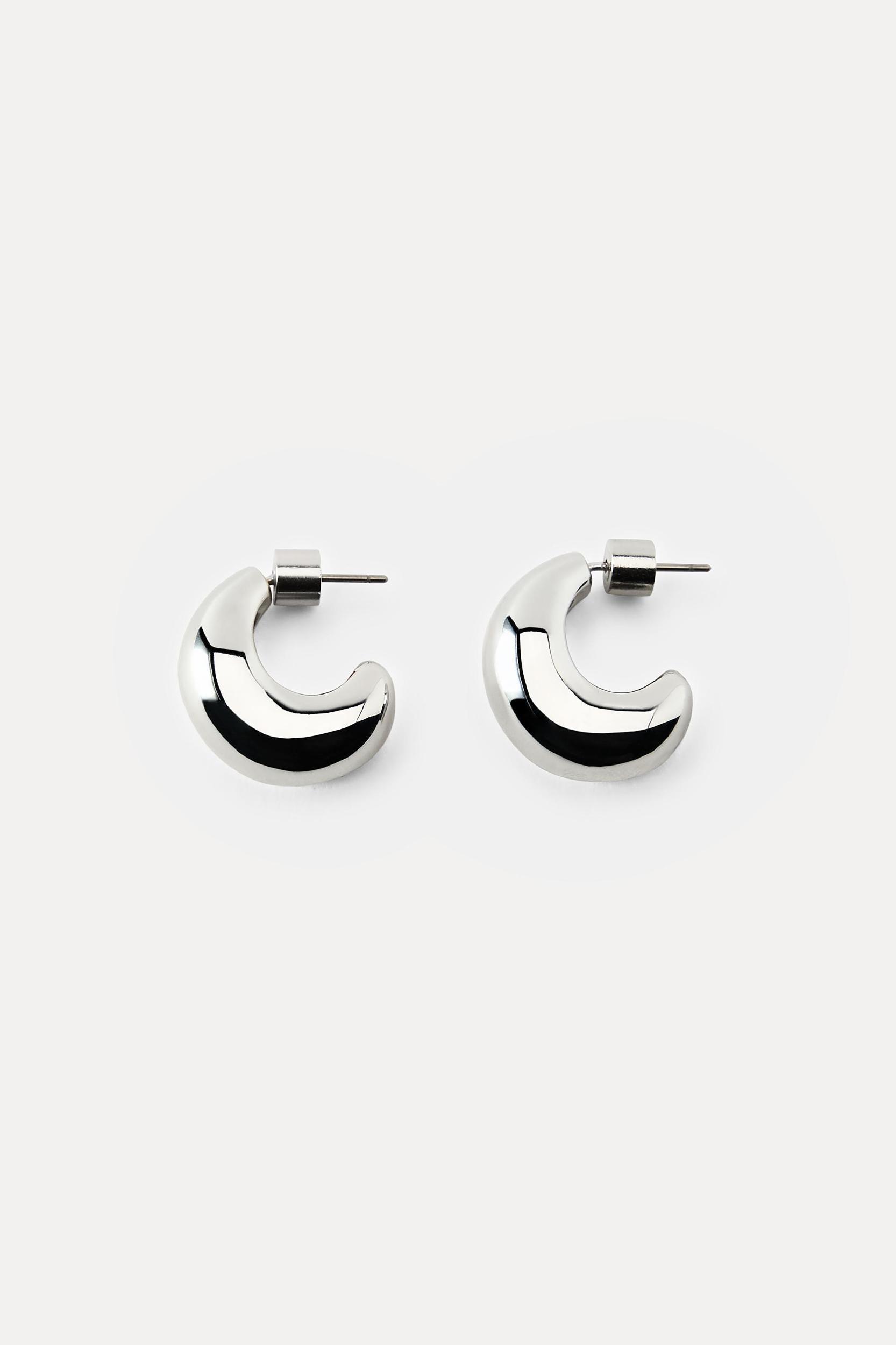 EMBOSSED HOOP EARRINGS Product Image