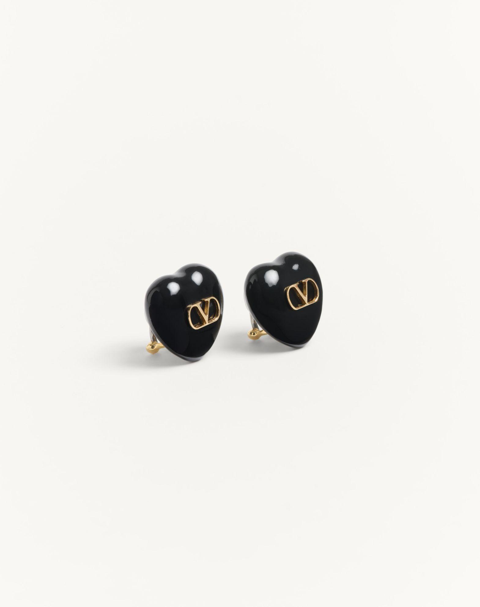 Coeur Royal Earrings In Metal And Enamel Product Image