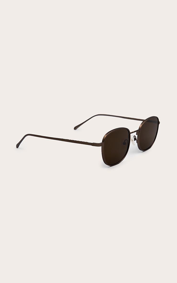 A.KJÆRBEDE Hello Sunglasses - Matte Brown  Product Image