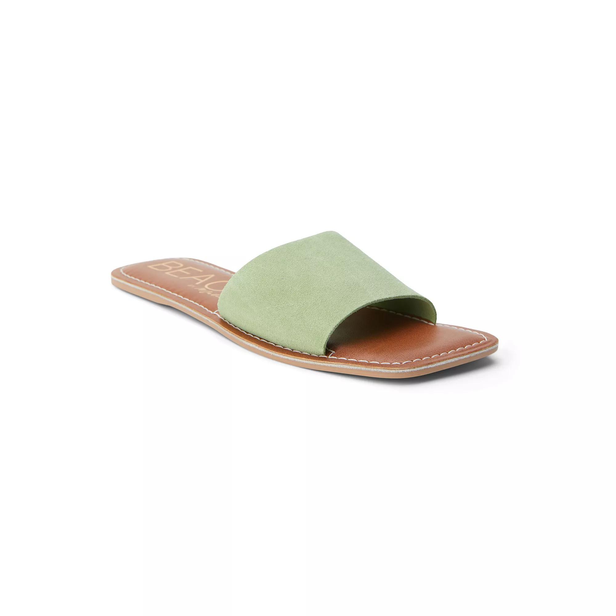 Beach by Matisse Bali Women's Suede Slide Sandals, Size: 7, Green Product Image
