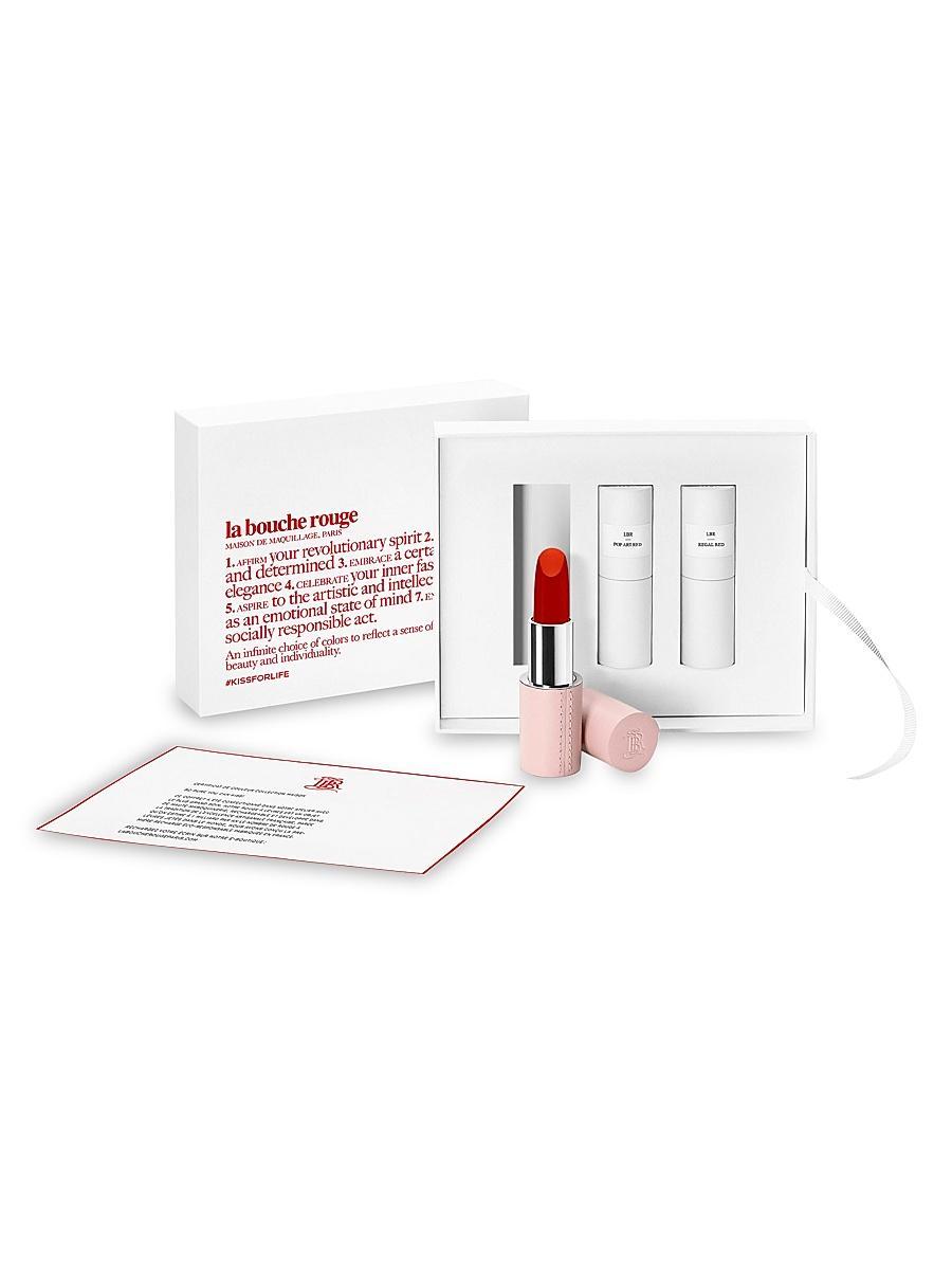 Womens Lipstick Set With Fine Leather Case Product Image