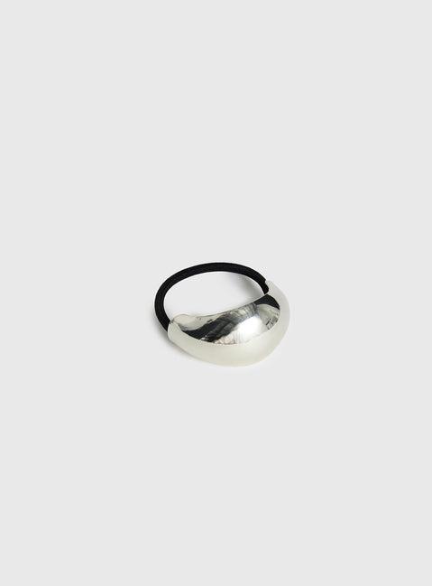 Heart Mend Statement Hair Tie Silver Product Image