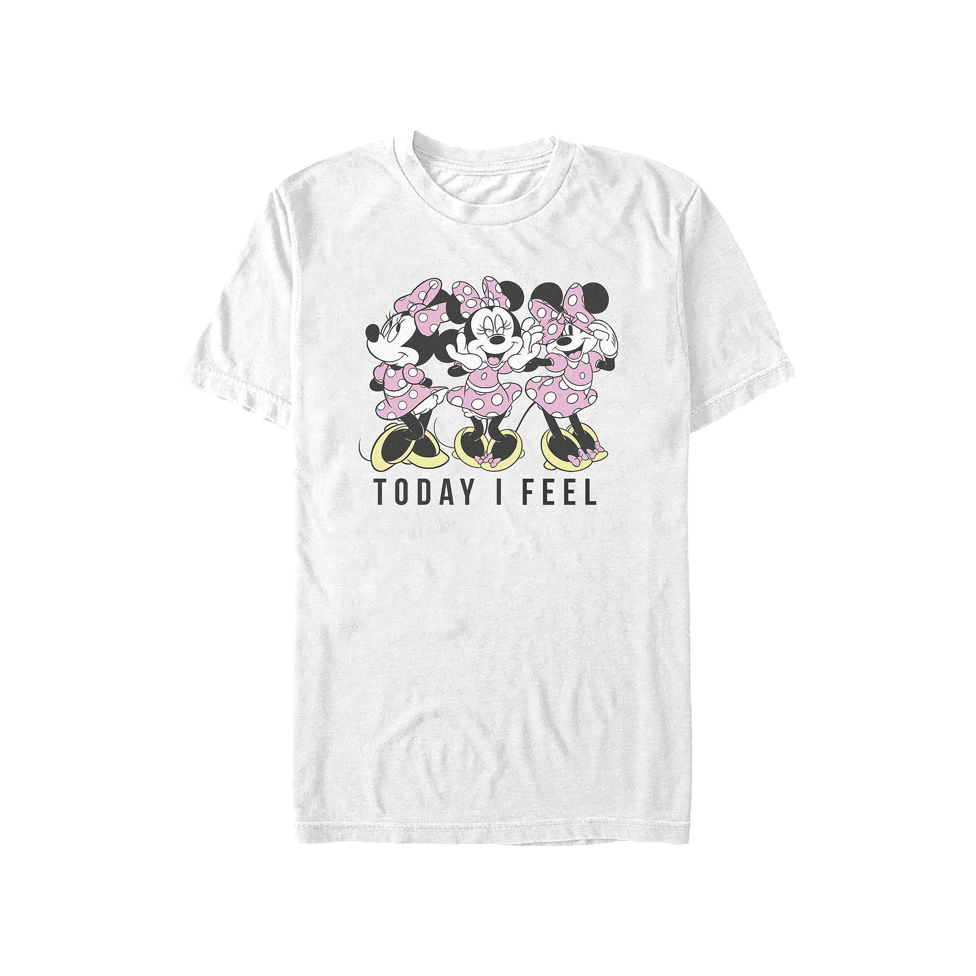 Disney's Minnie Mouse Today I Feel Fabulous Juniors' Graphic Tee, Women's, Size: XS, White Product Image