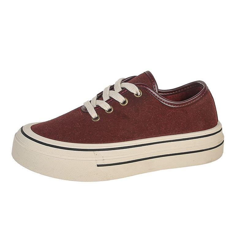 Platform Lace-Up Sneakers Product Image