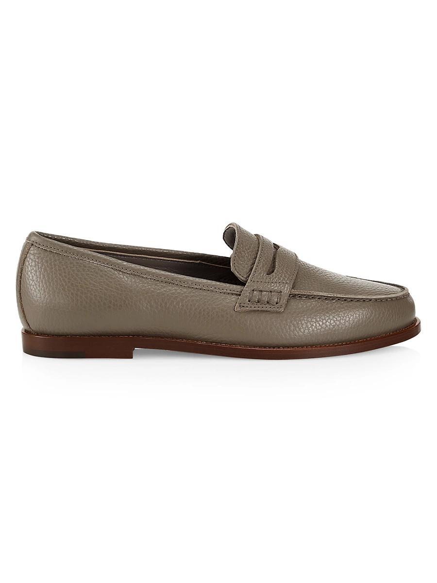 Tods Womens Slip On T Ring Loafer Flats Product Image
