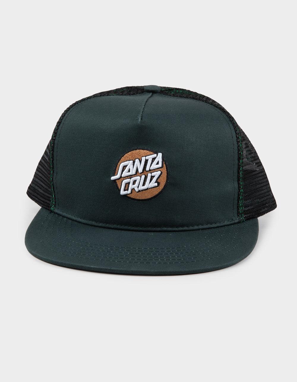 SANTA CRUZ Embroidered Structured Trucker Hat - BLACK Product Image