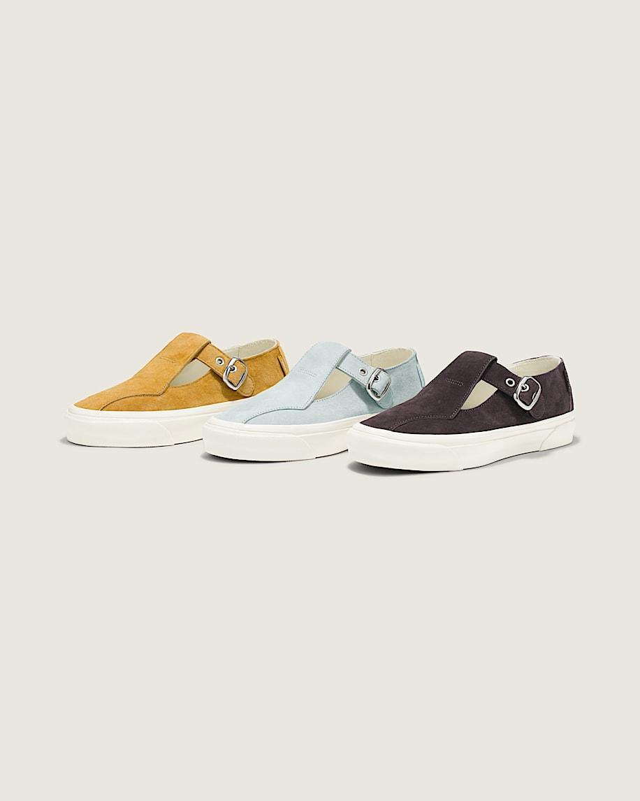 Premium Mary Jane Suede Shoe in Harvest Gold Brown| Vans US Product Image