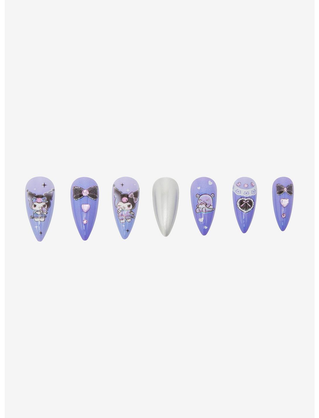 Kuromi Dress-Up Faux Nail Set Product Image