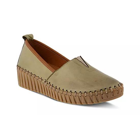 Spring Step Tispea Women's Loafers, Size: 39, Olive Green Product Image