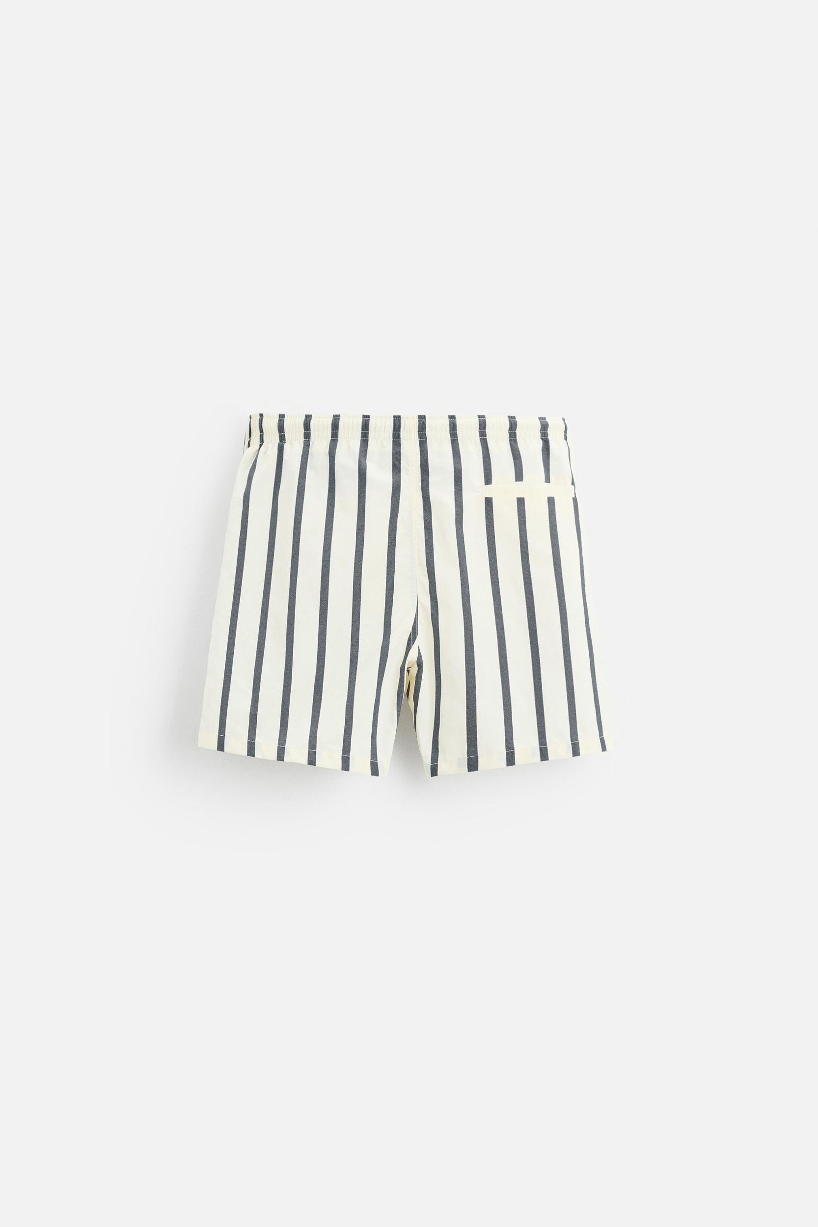 STRIPED MID-LENGTH SWIMSUIT Product Image