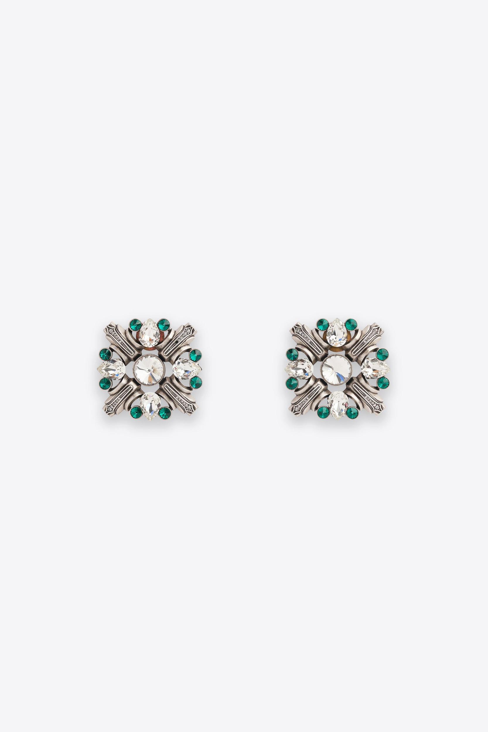 Crystal Brooch Earrings Product Image