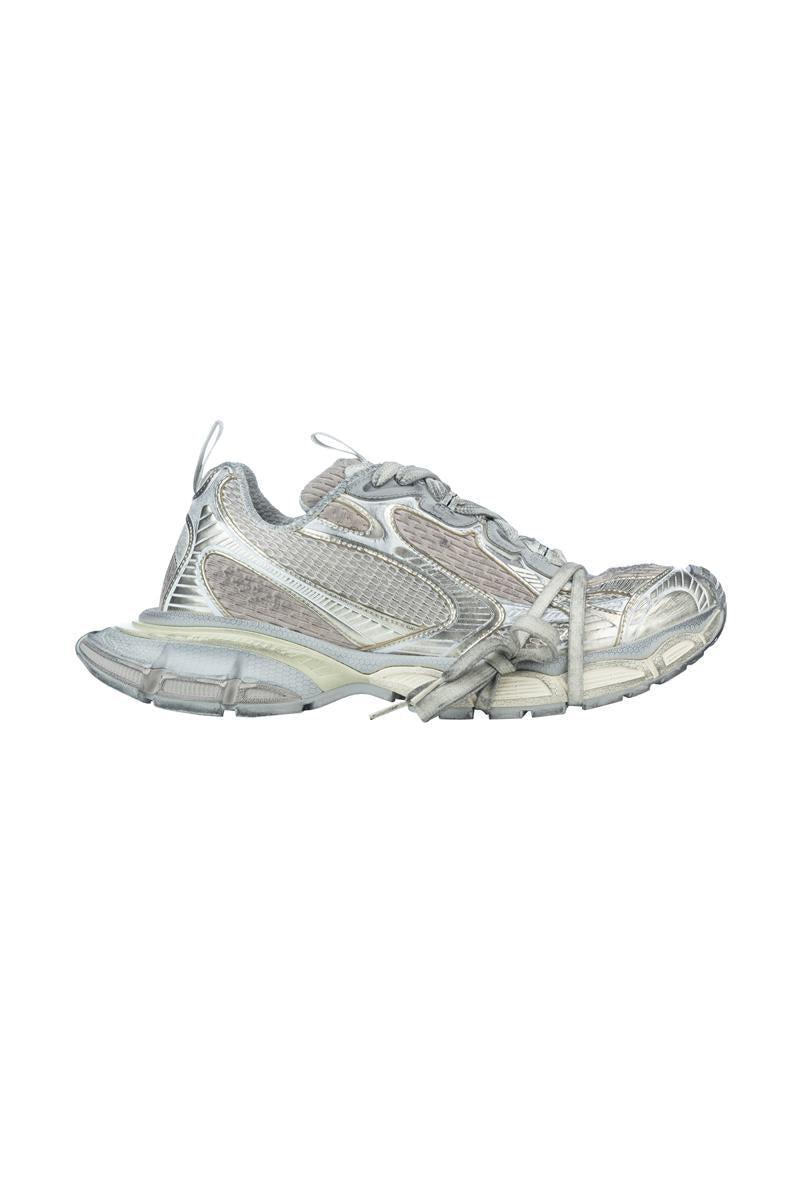 BALENCIAGA Mens Cream Comb 3xl Logo-embossed Mesh Low-top Trainers Product Image