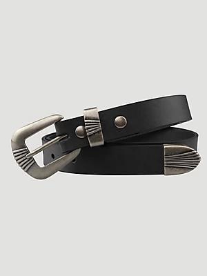 Women's Wrangler® Scallop 3 Piece Buckle Belt Product Image