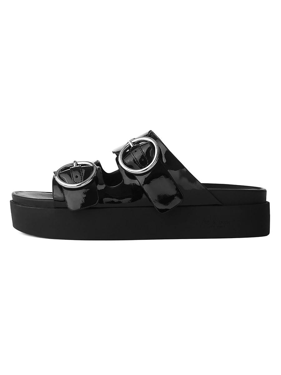 rag & bone Womens Geo Buckle Platform Sandals Product Image
