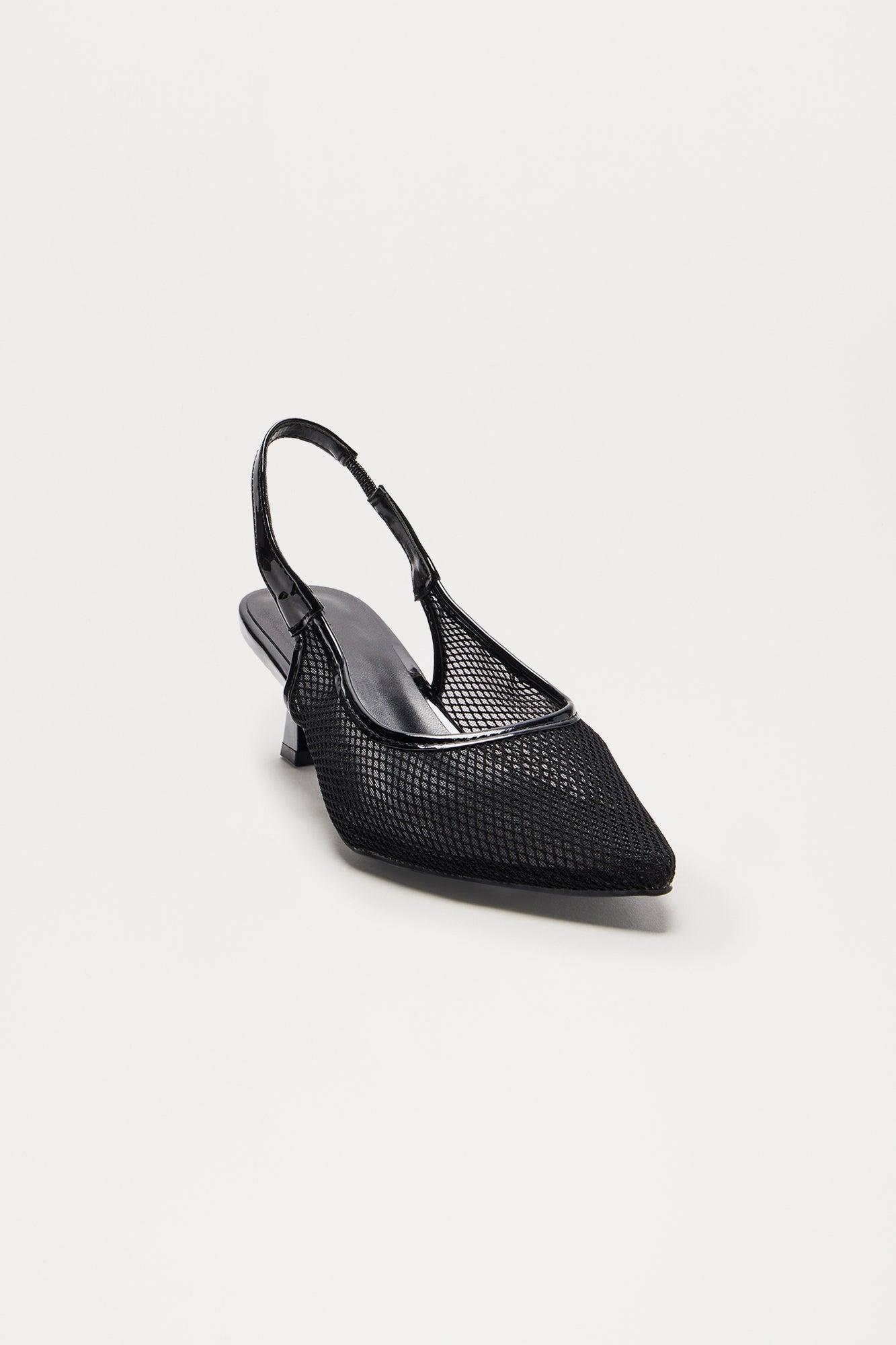 Rocky Kitten Heel Pumps - Black Product Image