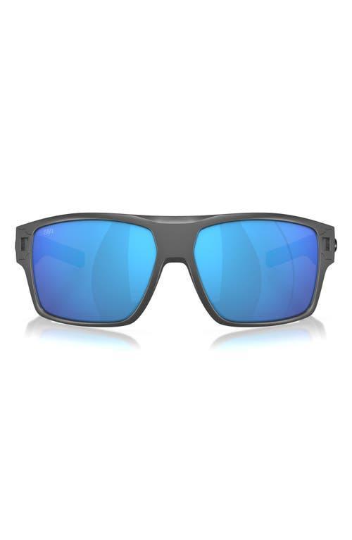 Costa Mens 6S9034 Diego Mirrored Crystal 62mm Rectangle Polarized Sunglasses Product Image