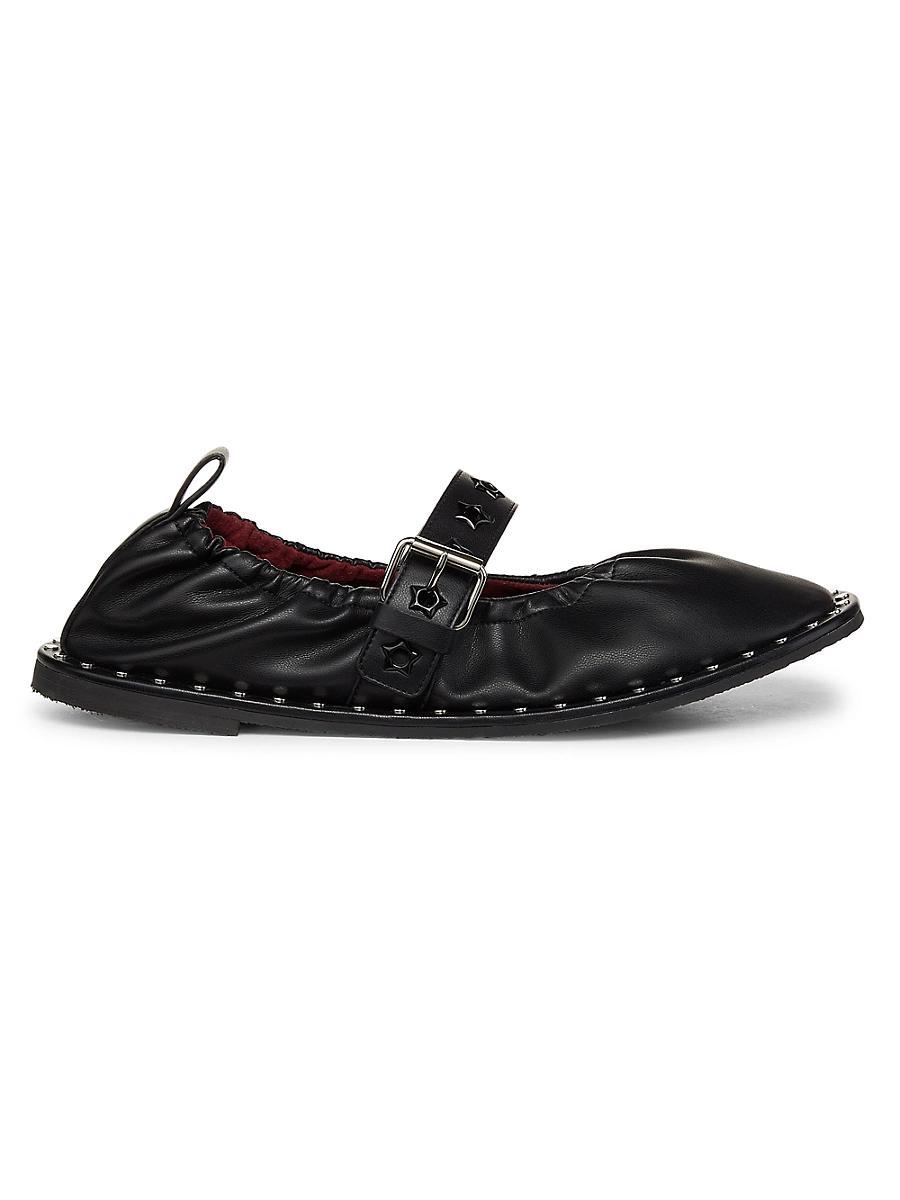Womens Falabella Star-Eyelet Ballerina Flats Product Image